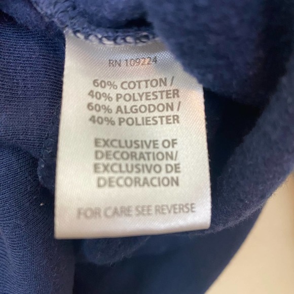 VTG Top Stitch Navy Snowman Winter Crewneck Sweater - Picture 8 of 8